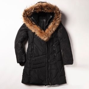 Mackage Kay Women's Kay Down Coat with Fur Trim Hood SMALL